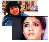 Kalpana Lajmi (top) and Raveena Tandon