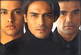 Aftab Shivdasani, Arjun Rampal and Sunil Shetty in Pyaar Ishq Aur Mohabbat
