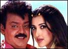 Vijaykant and Saakshi Sivanand in Vanchinathan