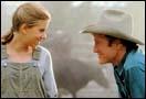 Scarlett Johansson and Robert Redford in The Horse Whisperer