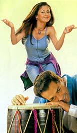 Urmila Matondkar and Bobby Deol in Dillagi