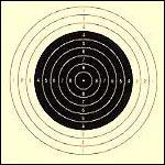 The 10m Air Rifle Target -- actual size