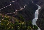 Winding roads near the Alaknanda river